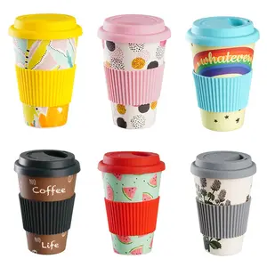 Custom Pattern Eco-friendly BPA Free RPET Reusable Coffee Cup