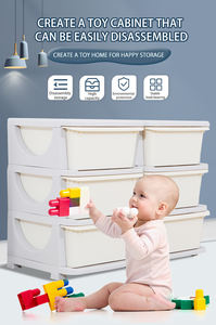Étagère à jouets en plastique pour enfants <span class=keywords><strong>de</strong></span> haute qualité Armoire à vêtements pour bébé avec supports <span class=keywords><strong>de</strong></span> <span class=keywords><strong>rangement</strong></span> Étagères pour salon - Product Image 4