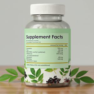 Suplemen Kapsul Antioksidan Alami OEM 8 1 <span class=keywords><strong>Quercetin</strong></span>, <span class=keywords><strong>Bromelain</strong></span>, Vitamin C, Zinc, NAC, Elderberry untuk Kesehatan Imunitas Dewasa - Product Image 5