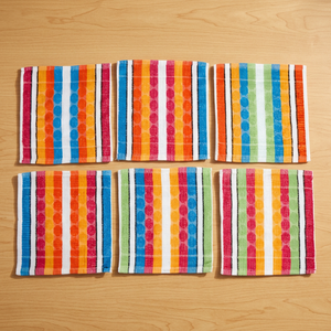 Toalla Facial de Algodón a Rayas de Colores para Adultos, Suave y Absorbente, con Cinta de Jacquard Grosgrain para Spa, Salón de Belleza, Embalaje de Regalo - Product Image 3