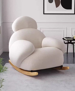 Fauteuil à bascule double moderne avec coussin capitonné pour la maison, le bureau, les loisirs, l'appartement et l'hôtel - Product Image 1