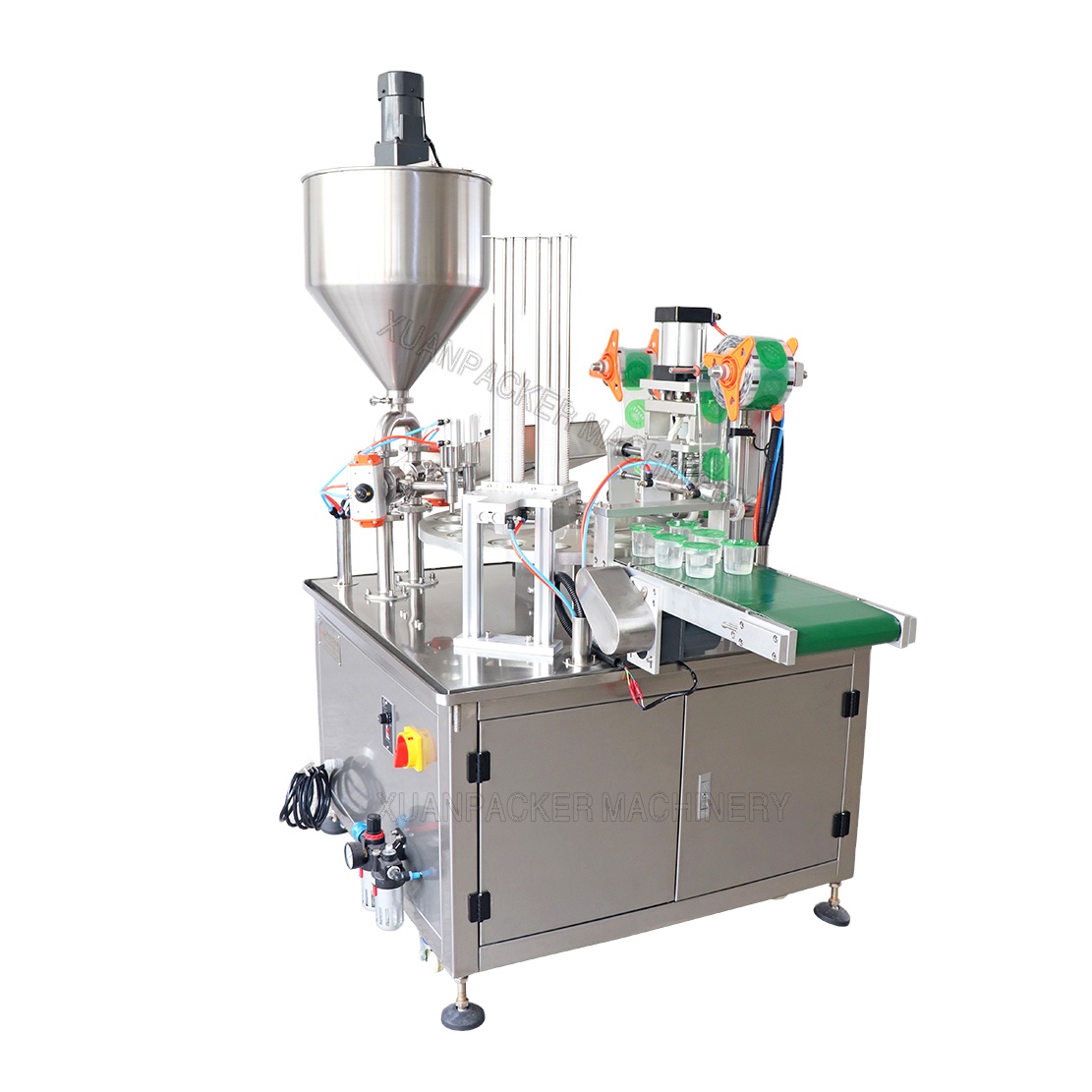 KIS900, автоматическая упаковочная машина для заполнения чашек, соусов, джема, кетчупа