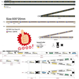 プロ仕様のカスタム卸売格納式IDカード看護師名札ホルダー90cmロングランヤード - Product Image 5