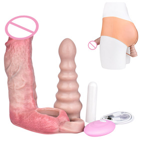 Funda Realista para Pene FAAK con Vibrador Anal, Innovador Juguete Sexual de Silicona con Doble Estimulación, Dos Tamaños Disponibles - Product Image 1