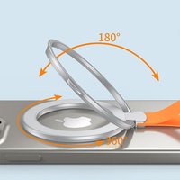 Support de téléphone portable magnétique rotatif à 360° de haute qualité, personnalisable OEM, en acier inoxydable, étanche