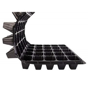 128 Holes Black Plastic Nursery <b>Tray</b> Reusable Vegetable <b>Seedling</b> Germination <b>Tray</b> - Product Image 3