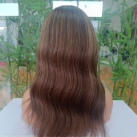 Perruque médicale longue en cheveux humains, entièrement nouée à la main, avec dessus en soie ventilé, 100% cheveux vierges bruts, cuir chevelu réaliste, vente en gros pour salons, pour l'alopécie