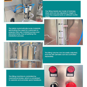 Semi Automatique Double Têtes En Plastique Anti Corrosion Toliet <span class=keywords><strong>Liquide</strong></span> Nettoyant <span class=keywords><strong>Chlore</strong></span> Blanchiment Eau Huile Peut Poids Machine De Remplissage - Product Image 5