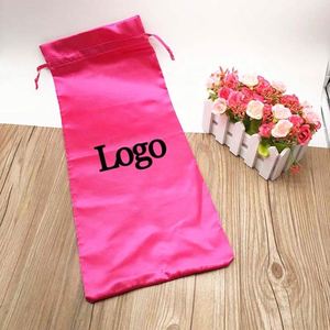 Sacs à perruques en satin imprimés sur mesure avec logo, pochettes anti-poussière pour perruques et extensions capillaires, pour emballage cadeau - Product Image 6