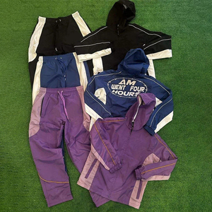 Nylon Theo Dõi Phù Hợp Với Người Đàn Ông Biểu Tượng Tùy Chỉnh Phản Quang Theo Dõi Phù Hợp Với Mỏng Phù Hợp Với Hai Mảnh Jogger Thiết Lập Nylon Áo Gió Tracksuit Cho Nam Giới - Product Image 4