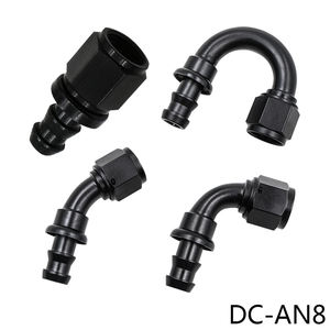 Conector Giratorio de Aluminio para Automóvil AN4 AN6 AN8 AN10 AN12, Conector Giratorio Recto de 45/90/180 Grados para Manguera de Combustible - Product Image 4