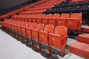Chaise pliante VIP haut de gamme pour tribune de stade, avec cadre métallique rembourré, idéale pour le sport, le basketball, la salle de sport, l'extérieur et le théâtre - Product Image 5