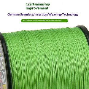 Ligne de pêche tressée en PE à <span class=keywords><strong>4</strong></span> brins, résistante aux morsures et à l'abrasion, pour la pêche en mer et la pêche au <span class=keywords><strong>cerf</strong></span>-<span class=keywords><strong>volant</strong></span> - Product Image 3
