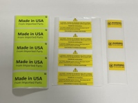 Étiquettes de précision personnalisables de qualité supérieure, en papier adhésif perlé, durable, écologique, imperméable, résistant à l'huile et à séchage rapide, pour utilisation en machine.
