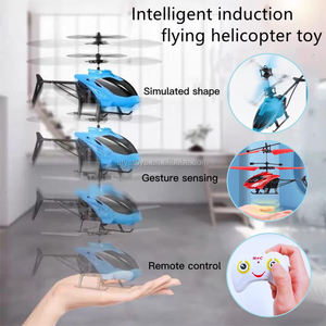 Helicóptero RC de modo dual con carga USB, helicóptero de control remoto volador, juguete con sensor de gravedad manual - Product Image 4