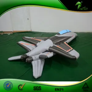 Increíble Jet de combate inflable, juguete de avión inflable grande
