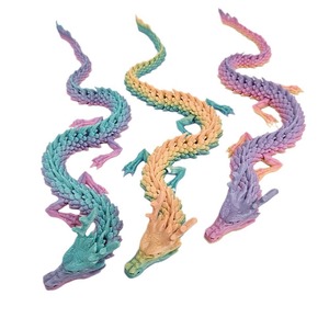 Vente en gros de jouets miniatures de dragons 3D unisexes avec impression à chaud, en plastique, échelle 1/12, thème fantastique et science-fiction, pour enfants, modèle d'activités ludiques, statues - Product Image 1