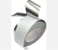 Ruban adhésif en aluminium - Ruban adhésif durable résistant à la chaleur activé par l'eau, acrylique pour usage industriel, isolation et protection
