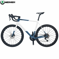 Vélo de route en carbone 700c avec frein à disque hydraulique 2x12S, vélo en carbone ultraléger avec roues en carbone T800, vélo de route entièrement en carbone