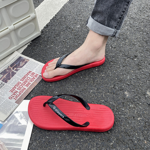 Fabricants de tongs vente directe tongs pour hommes en plein air fond souple porter marée glisser loisirs plage mode grande taille slip - Product Image 2