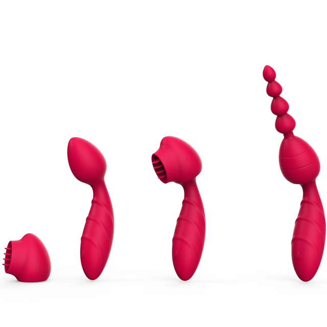 Factory Wholesale Silicone Rechargeable 7-Speed Sex Toys Licking Vibrator 360 Degree Rotation Multifunctional Sucking Vibrator