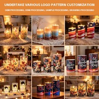 Bougie LED sans flamme de luxe à effet vacillant en verre pour la décoration intérieure et les festivités de Noël – Offre Spéciale