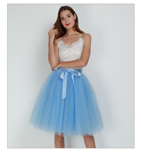 Jupes tutu en <span class=keywords><strong>tulle</strong></span> à 7 couches, taille haute, longueur genoux, nouvelle arrivée estivale tendance pour femmes - Product Image 5