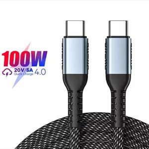100W PD USB Charger Type C 3.0 12V 20V 5A Fast Charging Date Transfer Cable for For Samsung Mobile Phone and Laptop - Product Image 1