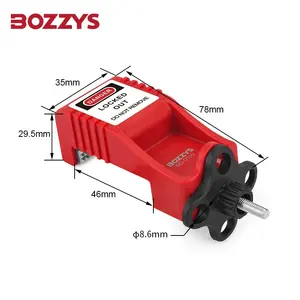 Bozzys an toàn công nghiệp thạc sĩ khóa 4 an ninh ổ khóa lỗ điện MCB ngắt mạch khóa thiết bị cho công tắc cửa - Product Image 2
