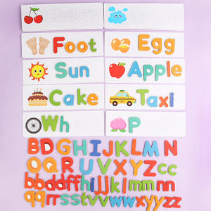 子供用アルファベットモンテッソーリおもちゃ就学前スペリングマッチングレターゲーム幼児向け教育学習玩具 - Product Image 4