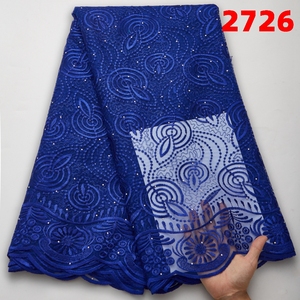 Tissu africain en dentelle maille française pour <span class=keywords><strong>robe</strong></span> <span class=keywords><strong>de</strong></span> soirée, fournitures <span class=keywords><strong>de</strong></span> mariage, bon marché, collection 2726 - Product Image 6