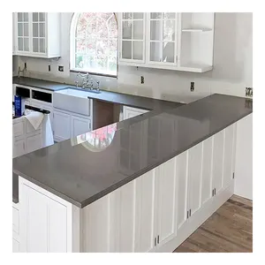 Grosir produsen kualitas tinggi Quartz meja dapur Counter Top Display Vanity Top