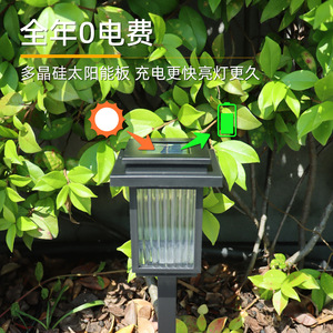 Solar Garden <b>Light</b> Polycrystalline Panel Outdoor Landscape Lamp <b>for</b> Lawn <b>Pathway</b> Yard Camping - Product Image 1
