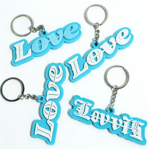 Llavero de Silicona de Alta Calidad, Impermeable y Ecológico, Personalizado con Diseño de Amor, Llavero de PVC con Anillo Metálico para Mochila o Bolso - Product Image 3