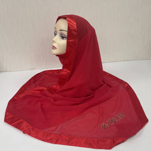 MS-2075 <span class=keywords><strong>2026</strong></span> Nuevo Estilo Hiyab de Gasa con Bordado Calado y Pedrería, Pañuelos y Chales Tradicionales para Mujeres Musulmanas - Product Image 1