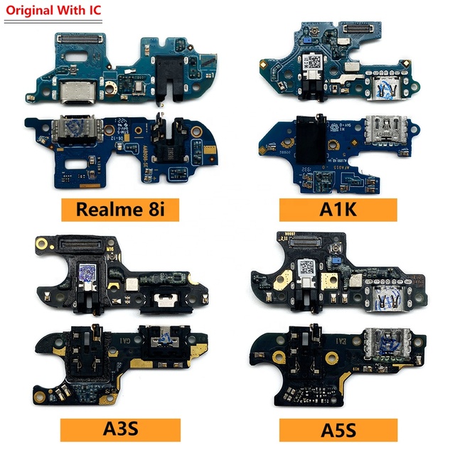 Mobile Phone Repair Parts Charging Port Cable Replacement Parts for Oppo A1k A3S A5S Realme 7 8i USB Charging Port Flex Cable
