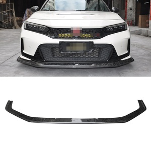 Lame de pare-chocs avant en fibre de carbone style V (lame inférieure) pour Honda Civic 11e génération FL5 Type R 2022-2023 Tuning automobile - Product Image 1