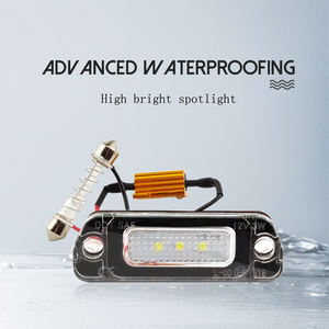 Para Benz Clase <span class=keywords><strong>ML</strong></span> W163 55 <span class=keywords><strong>AMG</strong></span> 230, <span class=keywords><strong>270</strong></span>, 400, 430, 550 GL 320, 350, 420, 450 R 280, 300, 320, 350 número de licencia luz de placa de etiqueta lámpara - Product Image 4