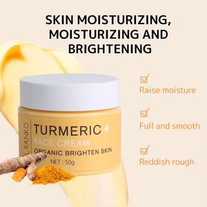 Crème Visage Bio Éclaircissante <span class=keywords><strong>Anti</strong></span>-<span class=keywords><strong>Taches</strong></span> à la Curcuma pour Soin Quotidien - Hydratant <span class=keywords><strong>Anti</strong></span>-Rides Rajeunissant - Product Image 4