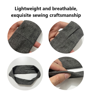 Logo personnalisé directement de l'usine, vente en gros de bandeau de sport en polyester brodé en coton, tennis, yoga, bandeau pour femmes et hommes - Product Image 4