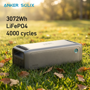 Batterie d'extension Anker Solix BP3000 3072Wh 4000 cycles, batterie de secours longue durée pour station d'énergie solaire, Royaume-Uni, CE, UE - Product Image 1