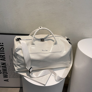 Bolsa de Viaje Personalizada de Gran Capacidad, con Separación para Ropa Seca y Mojada, Deportiva, de Piel Sintética, con Cierre y Correa para el Hombro - Product Image 4