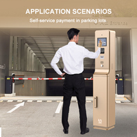 Mesin tiket masuk tempat parkir mesin tiket kios manajemen parkir mobil untuk stan pembayaran parkir