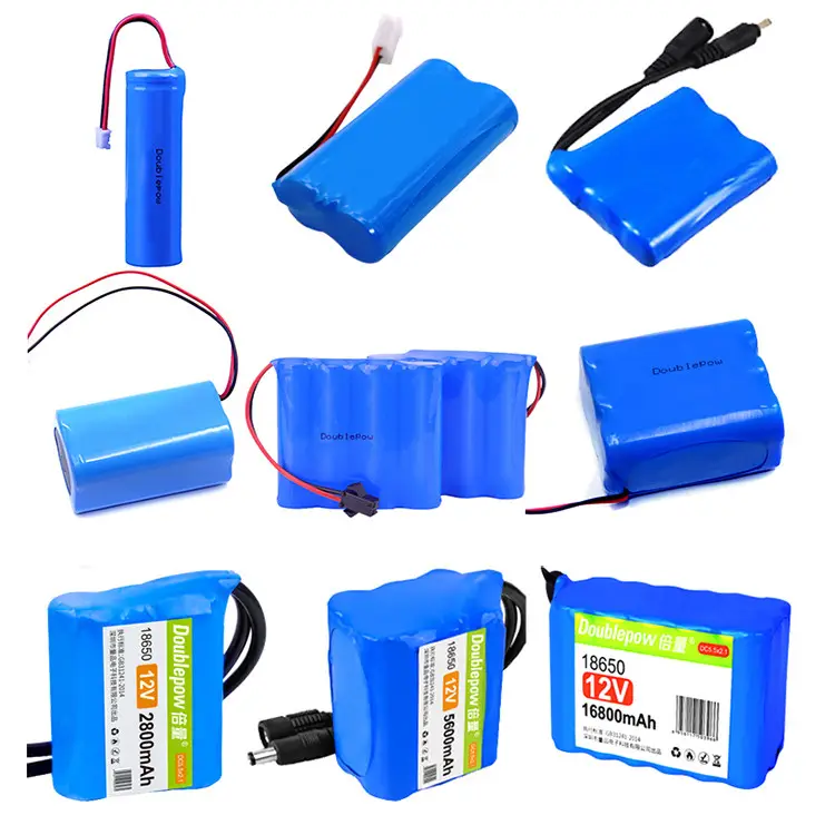 OEM Rechargeable 12 volt li-ion batterie li ion battery pack 18650 3S2P 11.1v 12v lithium battery 5200mah for LED light