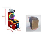 Machine de boxe à monnayeur en promotion, jeu d'arcade de test de force avec écran LED arc-en-ciel pour divertissement intérieur