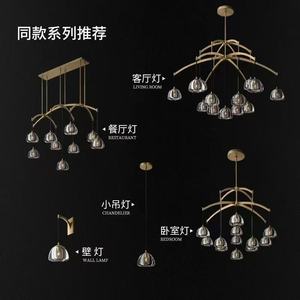 Modern All Copper Crystal Chandelier E27 Led <b>Lighting</b> For Villa Living Room Dining Room And Lounge Area - Product Image 4