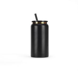 In Stock Wholesale 16oz Stainless Steel <b>Straw</b> <b>Cup</b> Double-layer Vacuum Insulated Gift <b>Cup</b> Modern Design Gold-edged Coffee <b>Cup</b> - Product Image 5