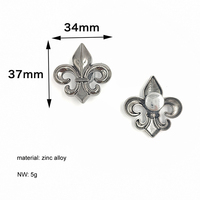 Ornements en métal d'alliage de tête de crâne mignon pour la boucle de chaussure à clipser de chaussures de trou