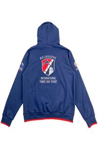 Cordons de serrage personnalisés vintage en molleton brodé de haute qualité à grammage lourd pour sweats à capuche, marque privée - Product Image 2