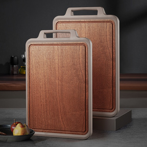 Ebony Wood Cutting Board Medium 40x28cm Large 45x32cm Anti Bacterial Anti Mold Handle Kitchen Chopping Block - Product Image 1
